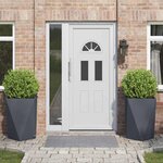 vidaXL Jardinière 2 Pièces Anthracite 50 x 50 x 75 cm Acier