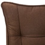 vidaXL Chaise de bureau Marron Tissu