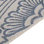 vidaXL Tapis à tissage plat d'extérieur 120x170 cm Motif bleu