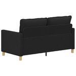 vidaXL Canapé Noir 156 x 81 x 87 5 cm Tissu