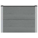 vidaXL Jardinière surélevée Gris 100 x 30 x 72 cm WPC et Aluminium