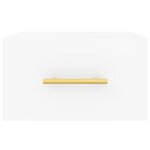 vidaXL Table de chevet murale blanc 35x35x20 cm