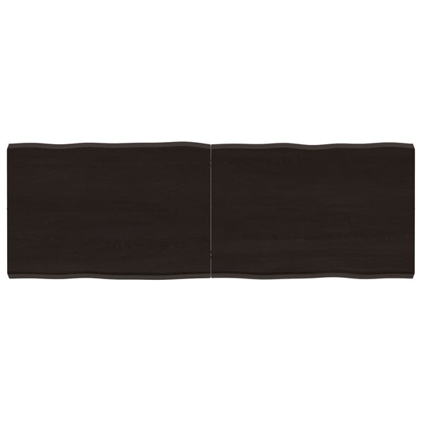 vidaXL Dessus de table bois massif traité bordure assortie