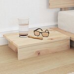 vidaXL Cadre de lit Marron 90 x 190 cm bois