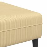 vidaXL Canapé Vert gris 250 x 188 x 76 cm Tissu en velours côtelé