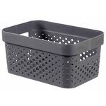 Curver boîtes de rangement 4 pièces avec couvercle 11l+17l anthracite