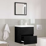 vidaXL Cabinet de Salle de Bain Chêne noir 41 x 38.5 x 45 cm