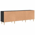 vidaXL Meuble TV Chêne noir 150 x 30 x 50 cm Bois d'ingénierie