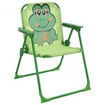 vidaXL Ensemble de bistro avec parasol pour enfants 3 Pièces Vert