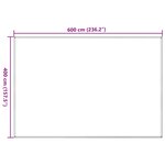 vidaXL Tapis de tente sable 400x600 cm PEHD