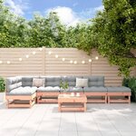 vidaXL Salon de jardin 7 Pièces bois massif douglas