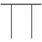 vidaXL Auvent manuel rétractable avec LED 3 5x2 5 m Anthracite