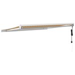 vidaXL Auvent rétractable jaune et blanc 3 5x2 5 m tissu et aluminium