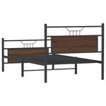 vidaXL Cadre de lit sans matelas chêne marron 100x200 cm