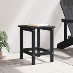 vidaXL Table d'appoint Noir 38 x 38 x 46 cm Polyéthylène