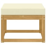 vidaXL Hocker d'extérieur Bois d'Acacia Massif Blanc