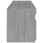 vidaXL Meubles TV avec lumières LED 2 Pièces Sonoma gris 75x35x40 cm