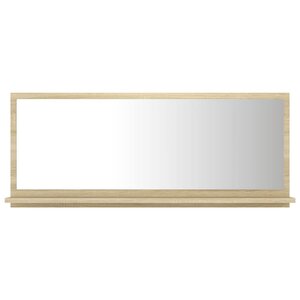 vidaXL Miroir de salle de bain Chêne sonoma 90x10 5x37 cm Aggloméré
