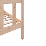 vidaXL Cadre de lit sans matelas bois massif 140x200 cm