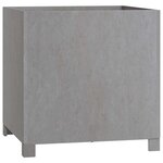 vidaXL Jardinière avec pieds Rouillé 50x50x50 cm Acier corten