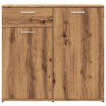 vidaXL Buffet chêne artisanal 80x36x75 cm bois d'ingénierie