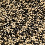 vidaXL Tapis fait à la main Jute Noir et marron 180 cm