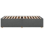 vidaXL Cadre de lit sans matelas gris foncé 90x190 cm tissu