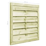 vidaXL Portillon Bois de pin imprégné 100x100 cm Vert