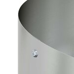 vidaXL Cache-pot de jardin Argent 40 x 40 x 20 cm Acier galvanisé