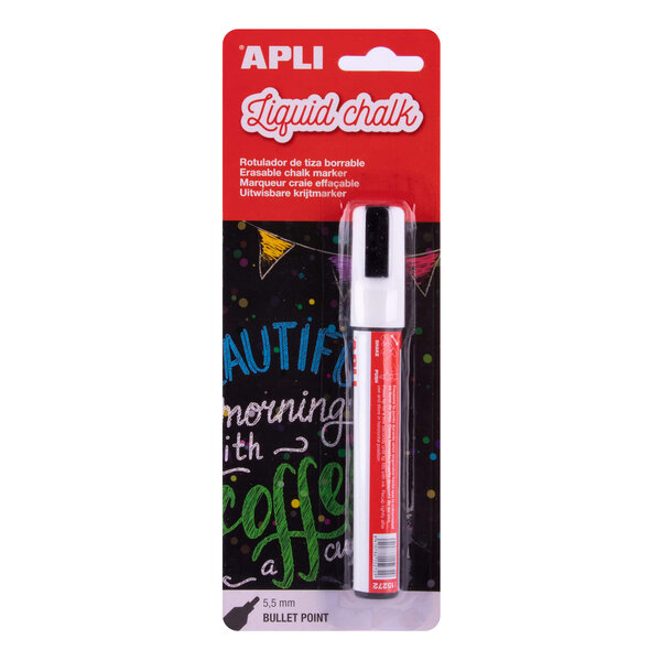 Marqueur Craie Blanc chalk Pointe ronde