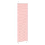 vidaXL Store plissé rose 65x200 cm largeur du tissu 64 4 cm polyester