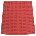 vidaXL Jupe de sapin de Noël rouge Ø56x23 cm plastique