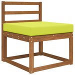 vidaXL Coussin de canapé d'extérieur Vert 60 x 60 x 8 cm Polyester