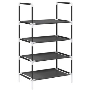 vidaXL Étagère à chaussures 4 niveaux 44x28x77 cm tissu non-tissé