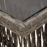 vidaXL Table de jardin relevable Gris 100 x 55 x 37 cm