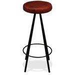 vidaXL Ensemble de bar 5 Pièces Bois d'acacia massif et cuir véritable
