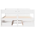 vidaXL Cadre de lit sans matelas blanc 160x200 cm bois de pin massif