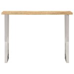 vidaXL Table console à live edge 105x33x76 cm bois de manguier massif