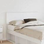 vidaXL Tête de lit avec tête de lit Blanc 135 cm Bois d'ingénierie