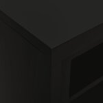 vidaXL Armoire à portes coulissantes Noir 90x40x90 cm Acier