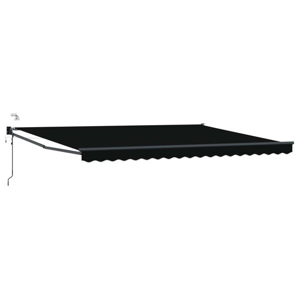 vidaXL Auvent rétractable électrique Noir 4 × 3 m