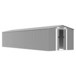 vidaXL Abri de jardin Gris 257x990x181 cm Acier galvanisé