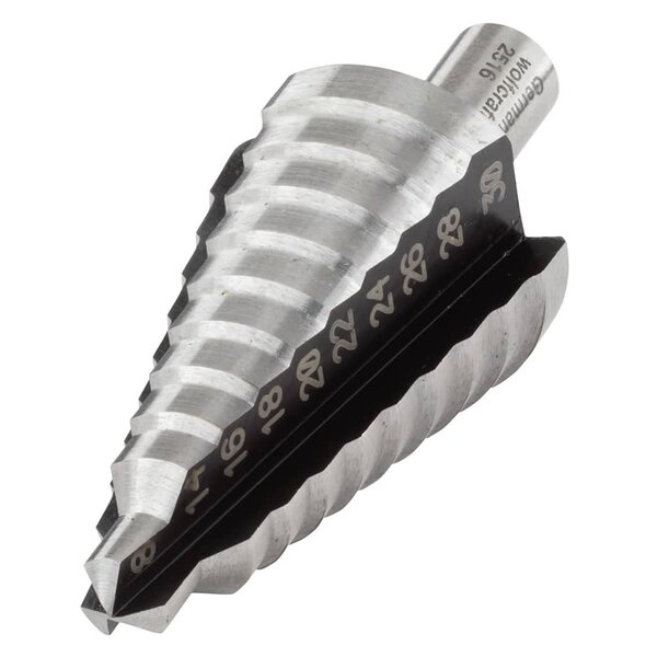 Wolfcraft foret par incréments 10 mm 8-30 mm acier rapide gris 2516000
