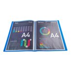 Protège-documents A4 Polypro 10 pochettes 20 vues Bleu EXACOMPTA