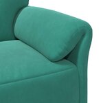 vidaXL Sofa 3 places Turquoise 198 x 83 x 95 cm Velours