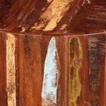 vidaXL Table basse ronde Bois massif de récupération