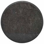 vidaXL Dessus de table Noir Ø60x2 5 cm Marbre