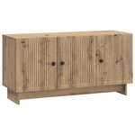 vidaXL Meuble TV 99 x 34 5 x 50 cm Chêne artisanal Bois d'ingénierie