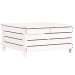 vidaXL Repose-pied de jardin blanc 62x63 5x32 cm bois de pin massif
