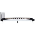 vidaXL Cadre de lit avec LED sans matelas blanc 180x200 cm